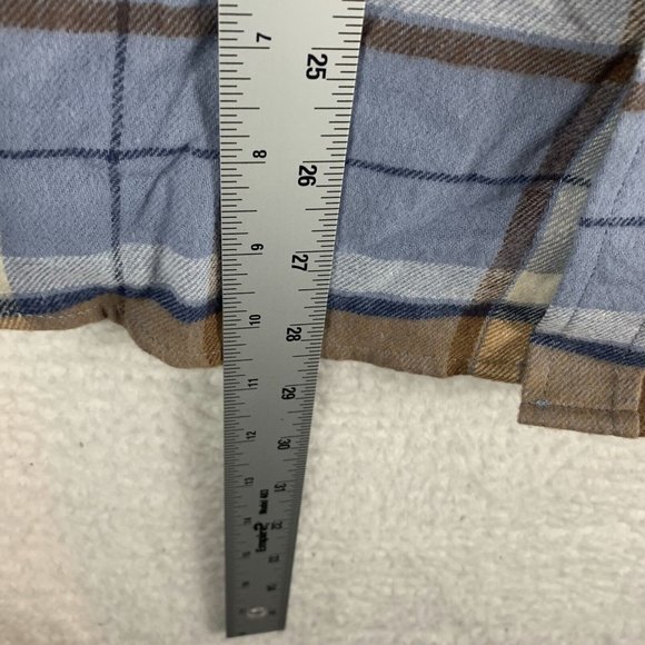 Alpine Design Shirt Men Medium Blue Plaid Cotton Flannel NWT Button-Up 8243 - Picture 6 of 8